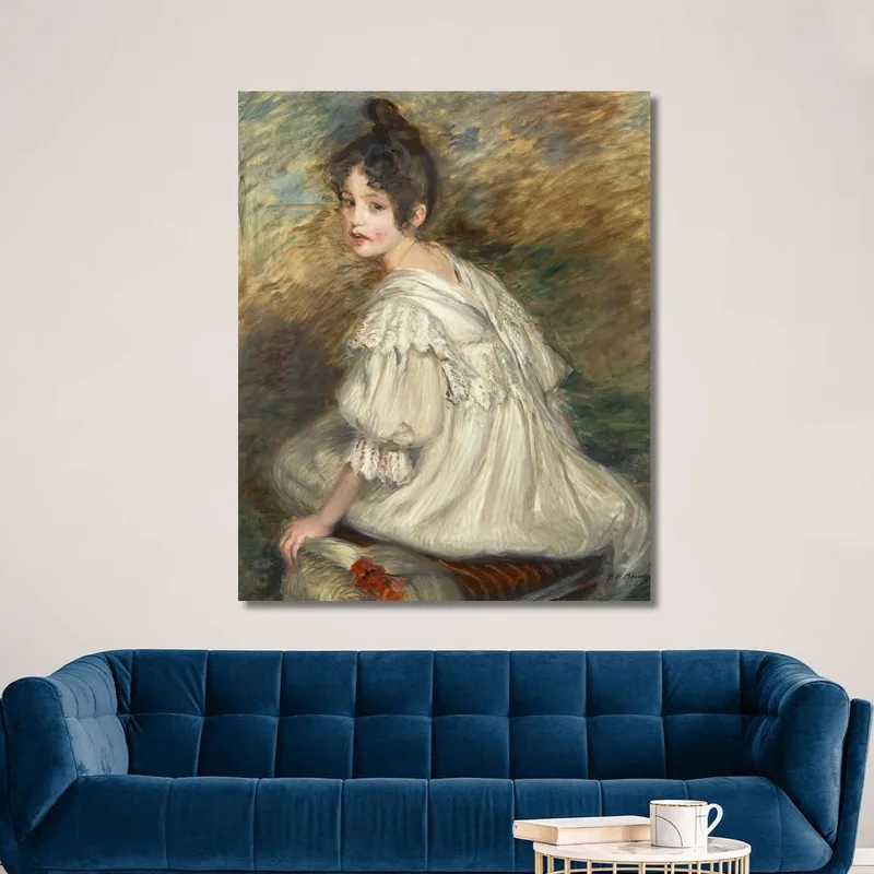 Mädchen Im Weißen Kleid Jacques-Émile Blanche