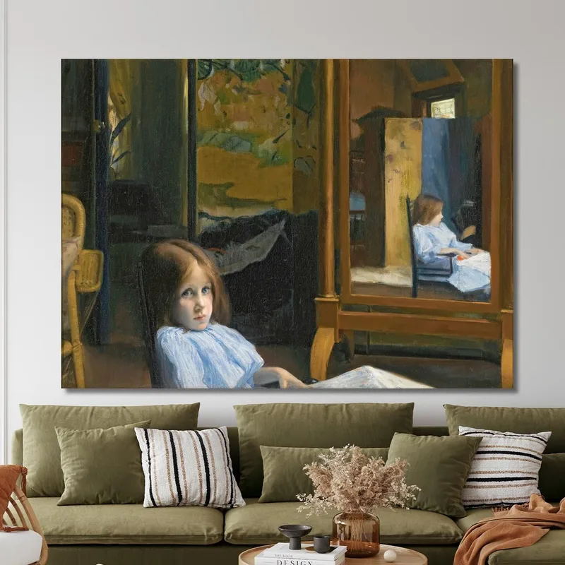 Kleines Mädchen Lucie Esnault Mit Der Psyche Jacques-Émile Blanche