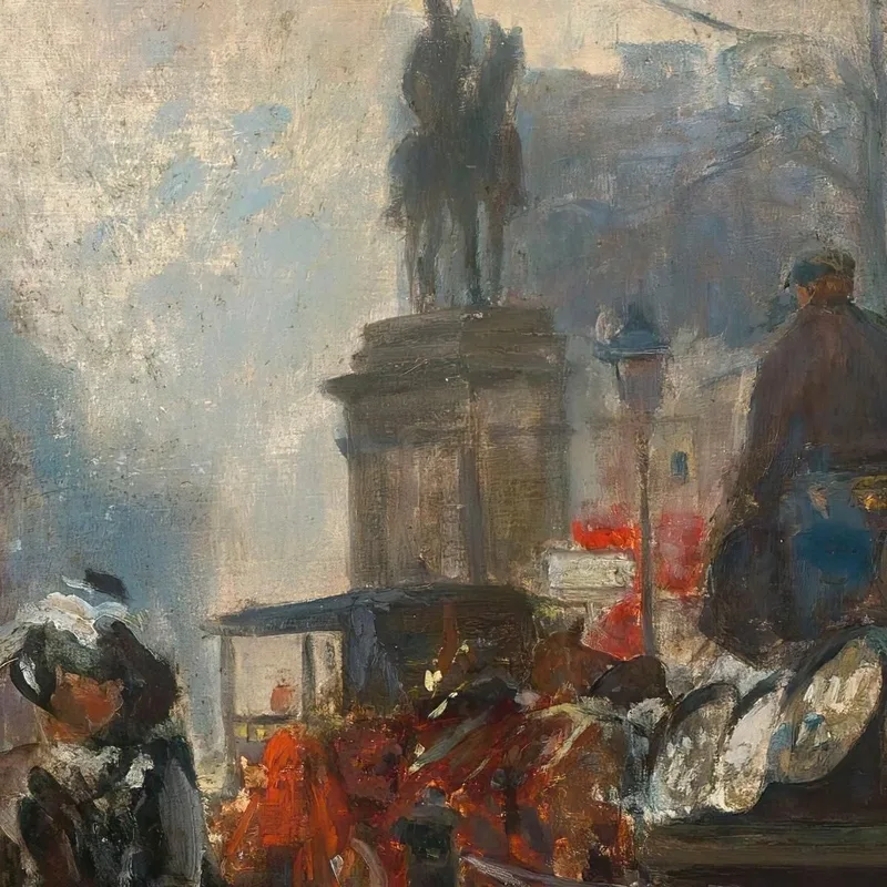 Knightsbridge Von Der Sloane Street Aus Gesehen Dezember 1913 Jacques-Émile Blanche