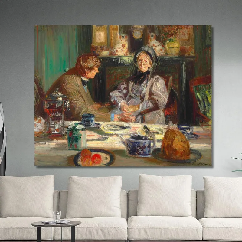 The Painter Sickert And His Mother Breakfast At Neuville Jacques-Émile Blanche
