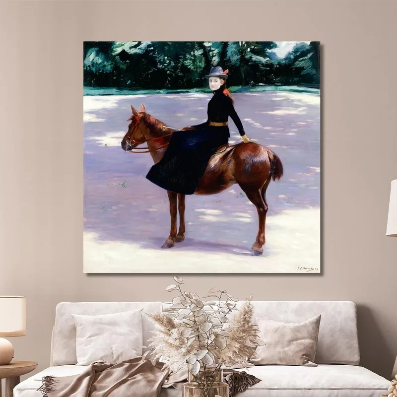 Mademoiselle Meuriot Sul Suo Pony Jacques-Émile Blanche