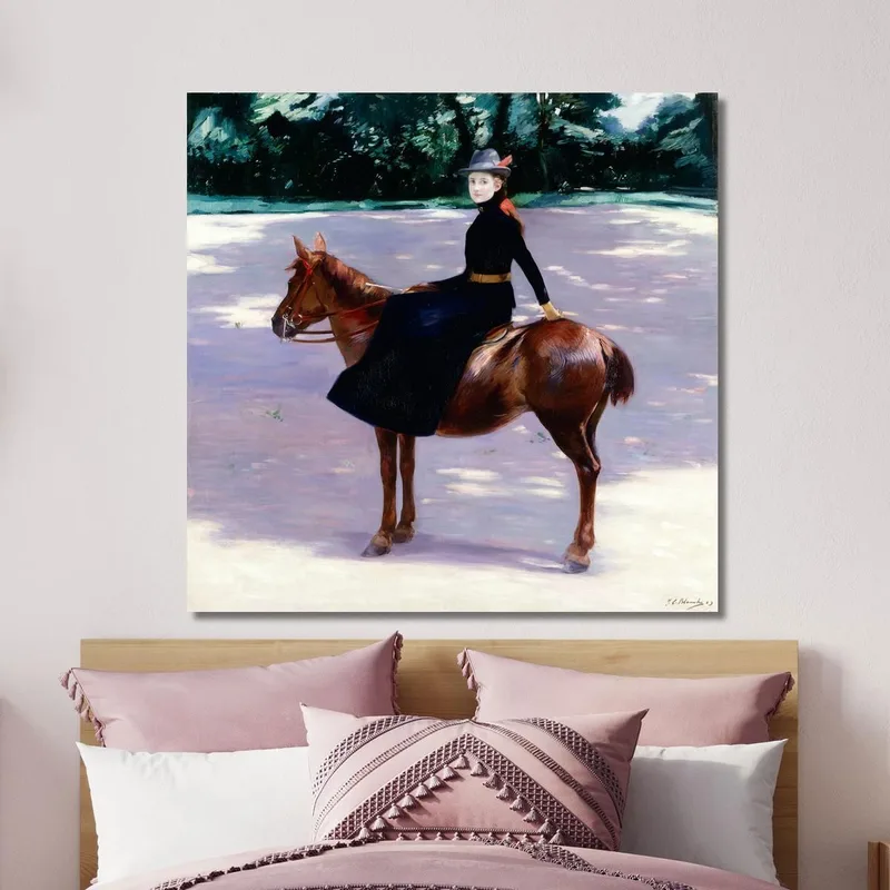 Mademoiselle Meuriot Sul Suo Pony Jacques-Émile Blanche