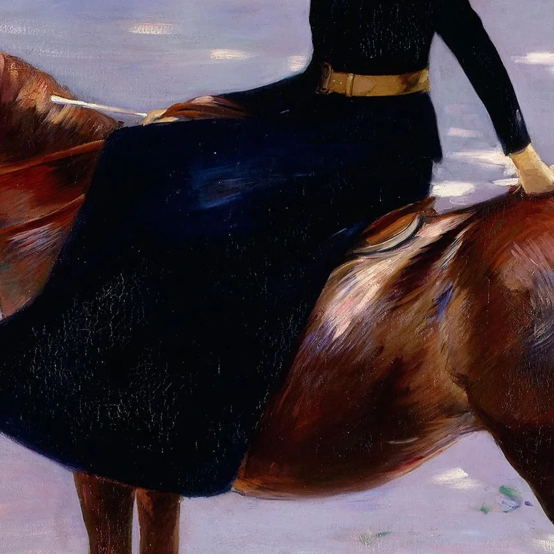 Mademoiselle Meuriot Sul Suo Pony Jacques-Émile Blanche