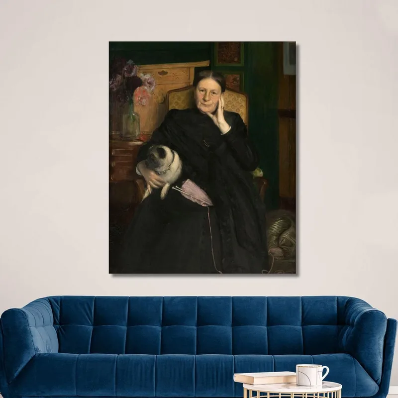 Porträt Von Madame Emile Blanche Der Mutter Des Künstlers Jacques-Émile Blanche
