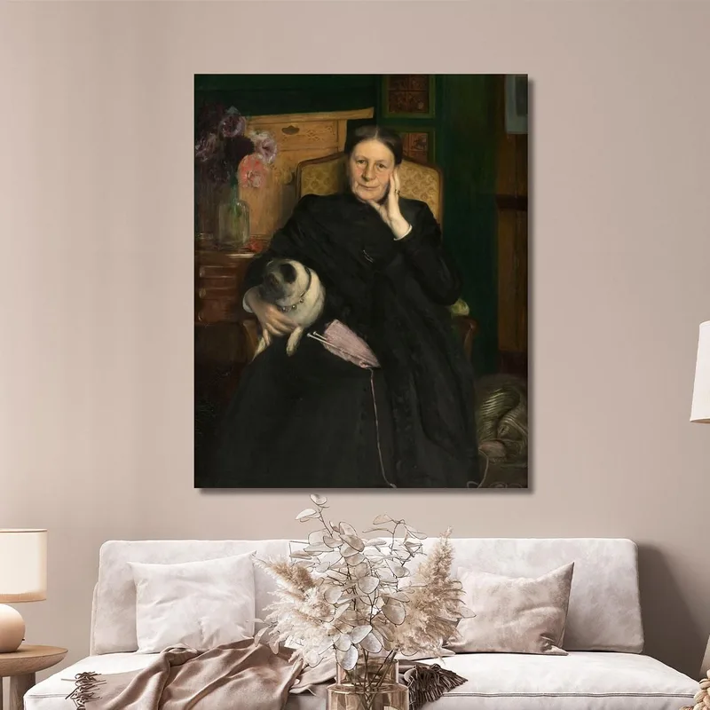 Porträt Von Madame Emile Blanche Der Mutter Des Künstlers Jacques-Émile Blanche