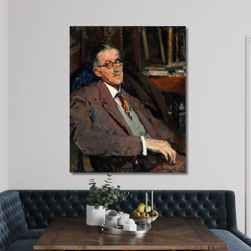 Porträt Von James Joyce 1882-1941 Autor Jacques-Émile Blanche