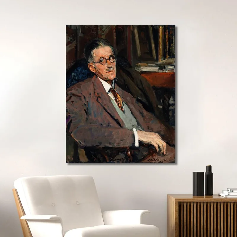 Porträt Von James Joyce 1882-1941 Autor Jacques-Émile Blanche