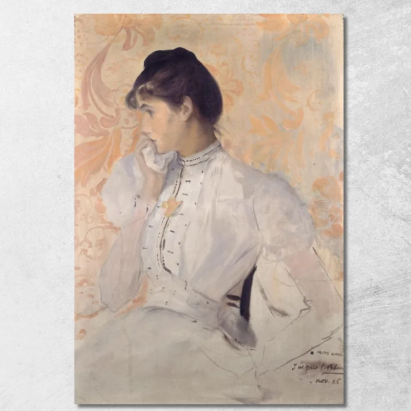 Presunto Ritratto Di Henriette Chabot Jacques-Émile Blanche quadro stampa su tela