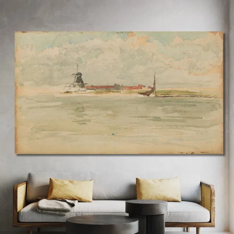 Une Petite Note Rouge À Dordrecht James Abbott McNeill Whistler