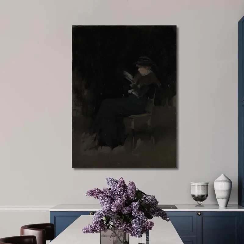 Composizione In Nero - Ragazza Che Legge James Abbott McNeill Whistler
