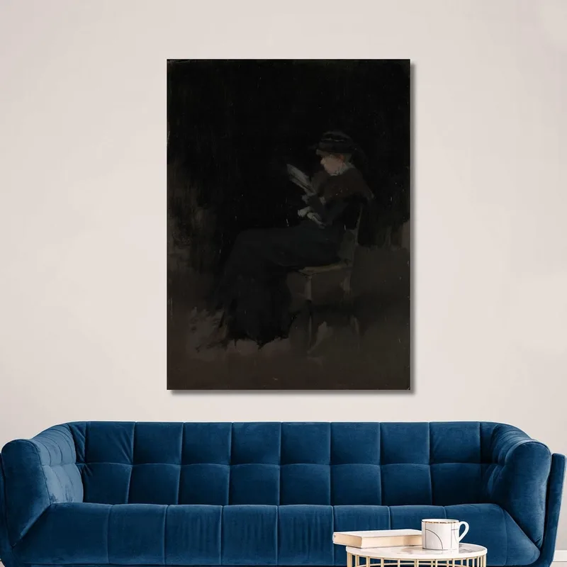 Composizione In Nero - Ragazza Che Legge James Abbott McNeill Whistler