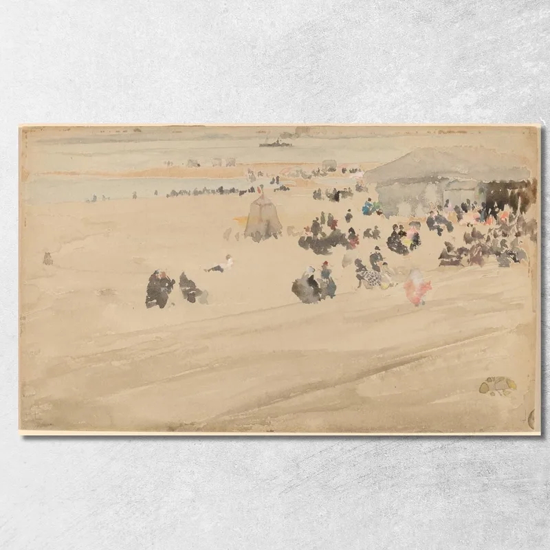 Scène De Plage James Abbott McNeill Whistler tableau impression sur toile
