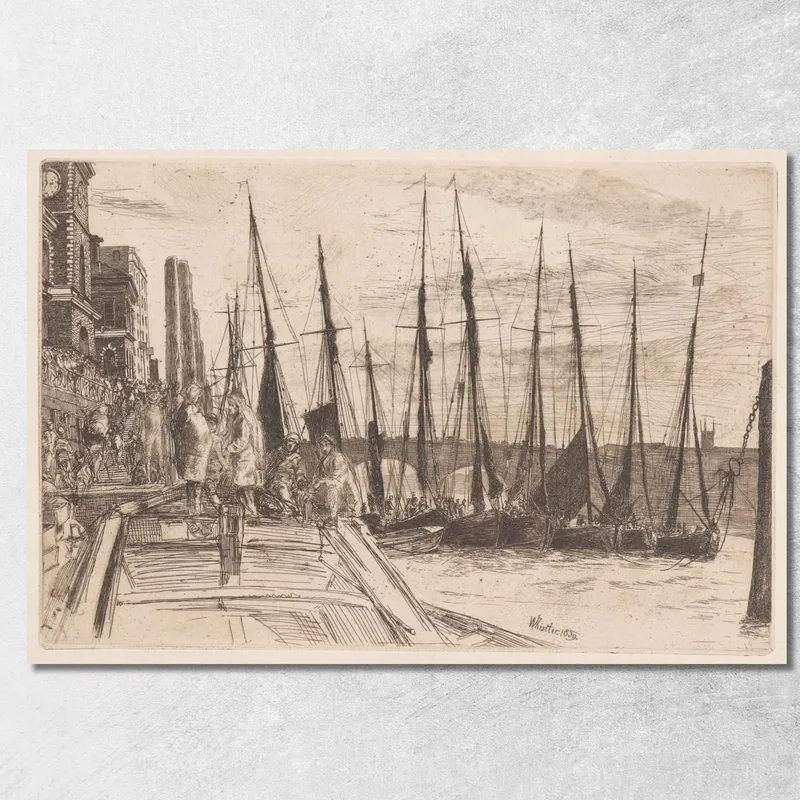 Billingsgate James Abbott McNeill Whistler tableau impression sur toile