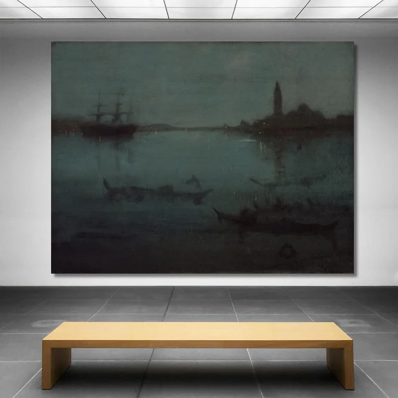Nocturne En Bleu Et Argent : La Lagune Venise James Abbott McNeill Whistler