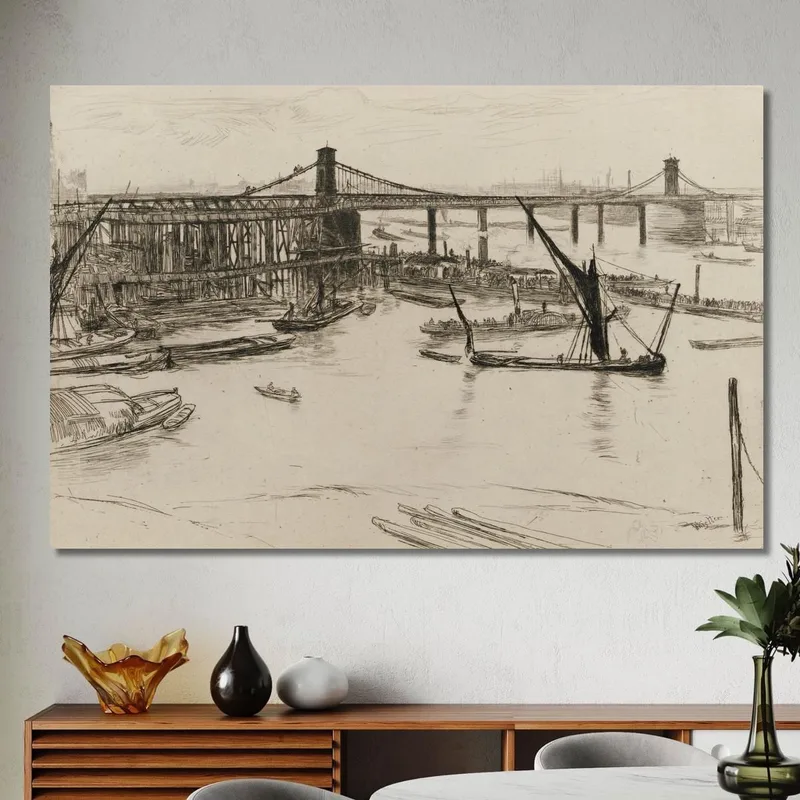 Vecchio Ponte Di Hungerford 2 James Abbott McNeill Whistler