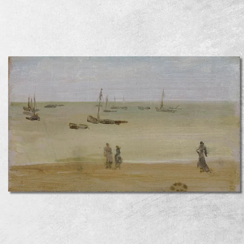 La Spiaggia James Abbott McNeill Whistler quadro stampa su tela