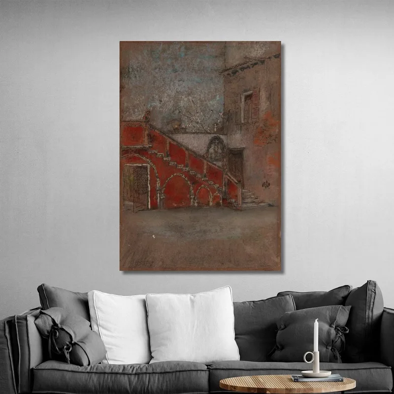 La Escalera: Nota En Rojo James Abbott McNeill Whistler