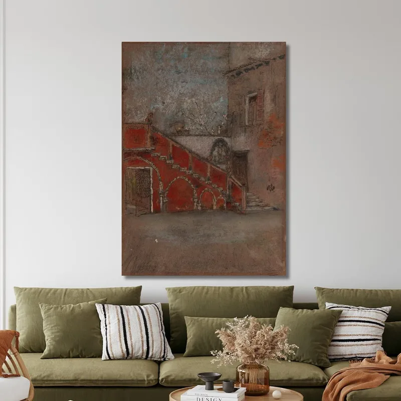 La Escalera: Nota En Rojo James Abbott McNeill Whistler