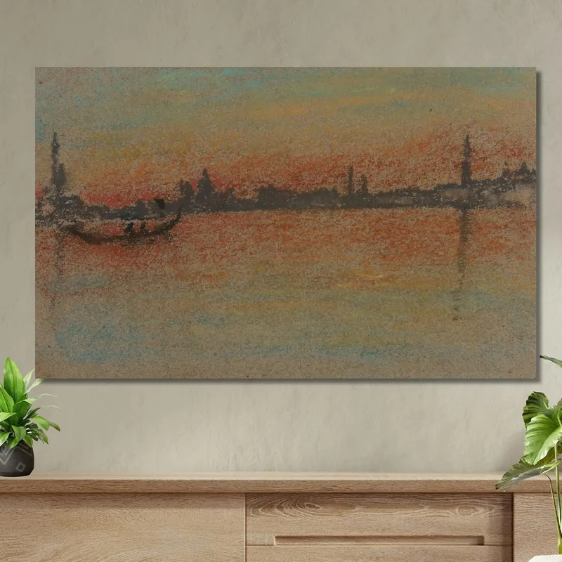 Venise : Coucher De Soleil Sur Le Port James Abbott McNeill Whistler