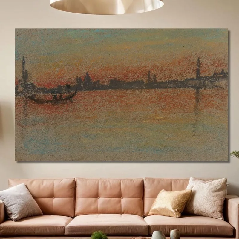 Venise : Coucher De Soleil Sur Le Port James Abbott McNeill Whistler