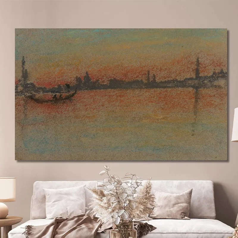 Venise : Coucher De Soleil Sur Le Port James Abbott McNeill Whistler