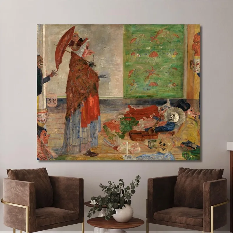 Erstaunen Der Maskenwouse James Ensor