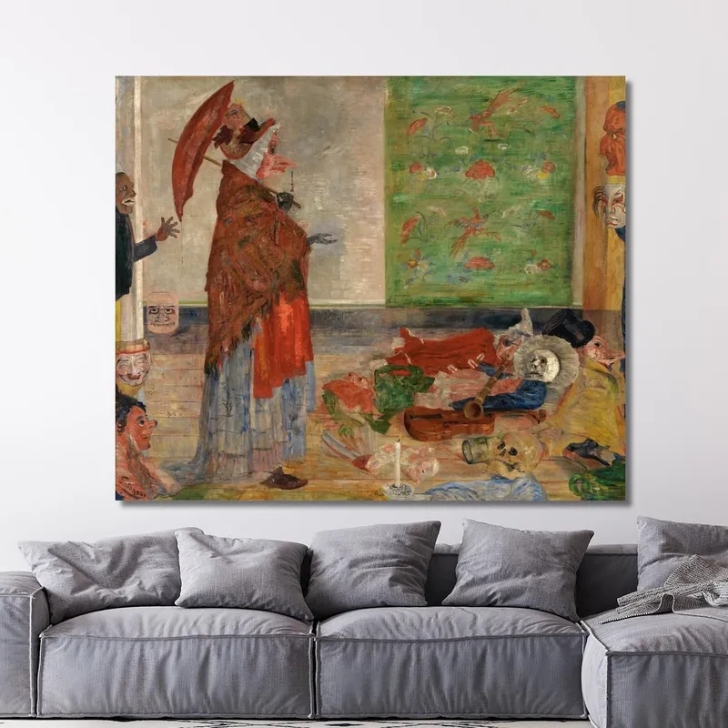 Erstaunen Der Maskenwouse James Ensor