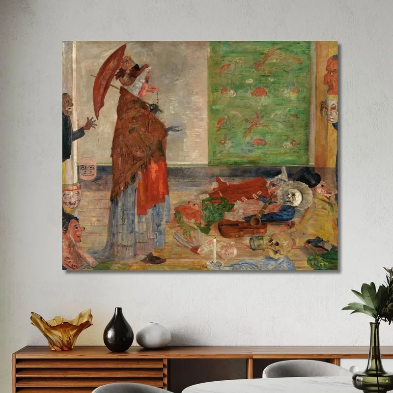 Erstaunen Der Maskenwouse James Ensor