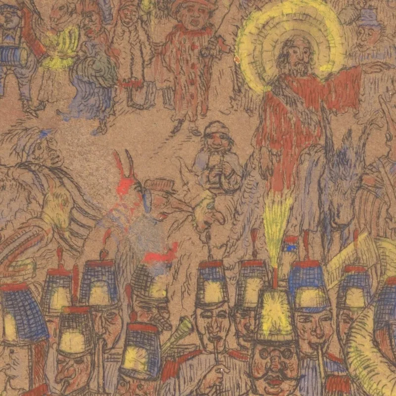 Christ'S Entry Into Brussels James Ensor
