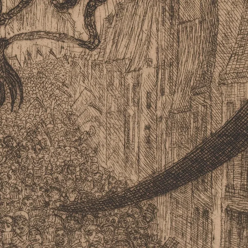 Death Chasing The Flock Of Mortals James Ensor