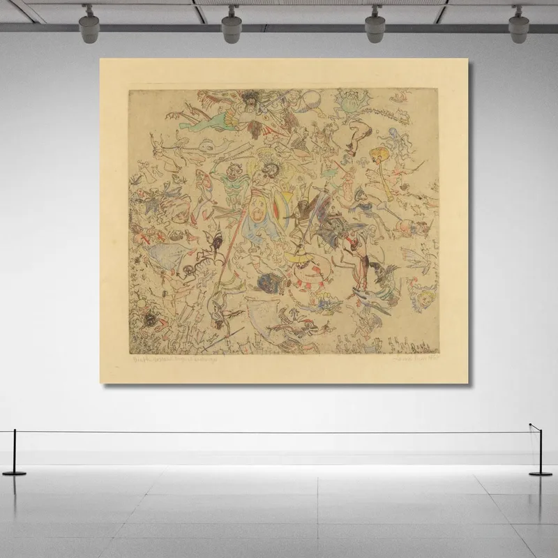 Diavoli Che Frustano Angeli E Arcangeli James Ensor