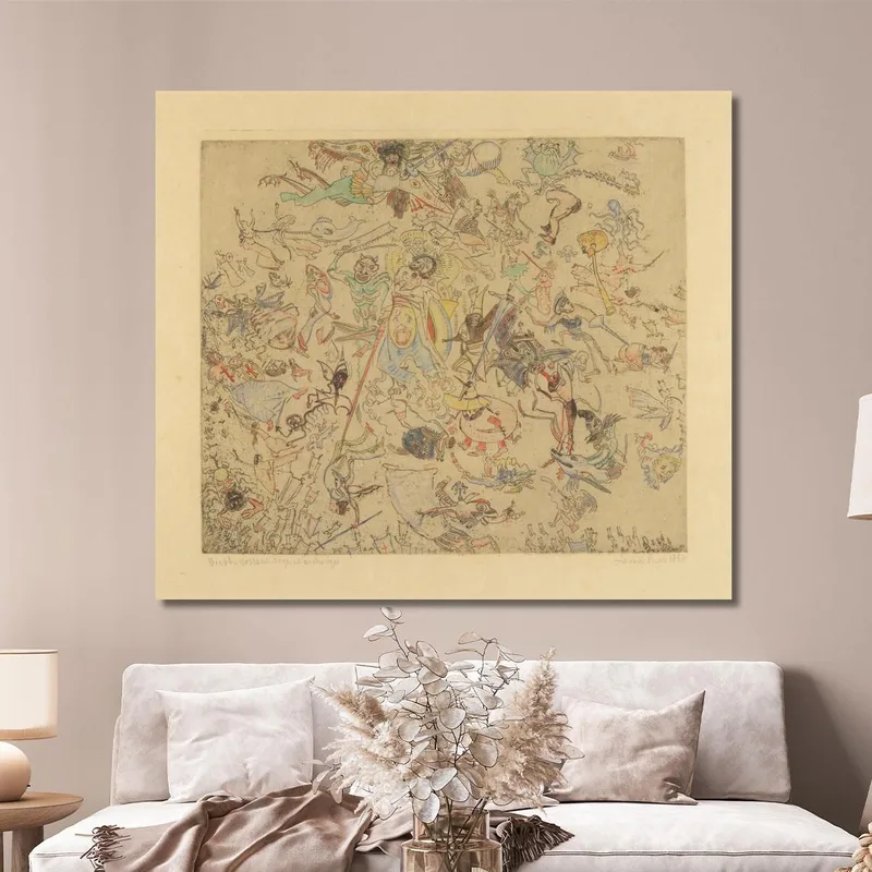 Diavoli Che Frustano Angeli E Arcangeli James Ensor