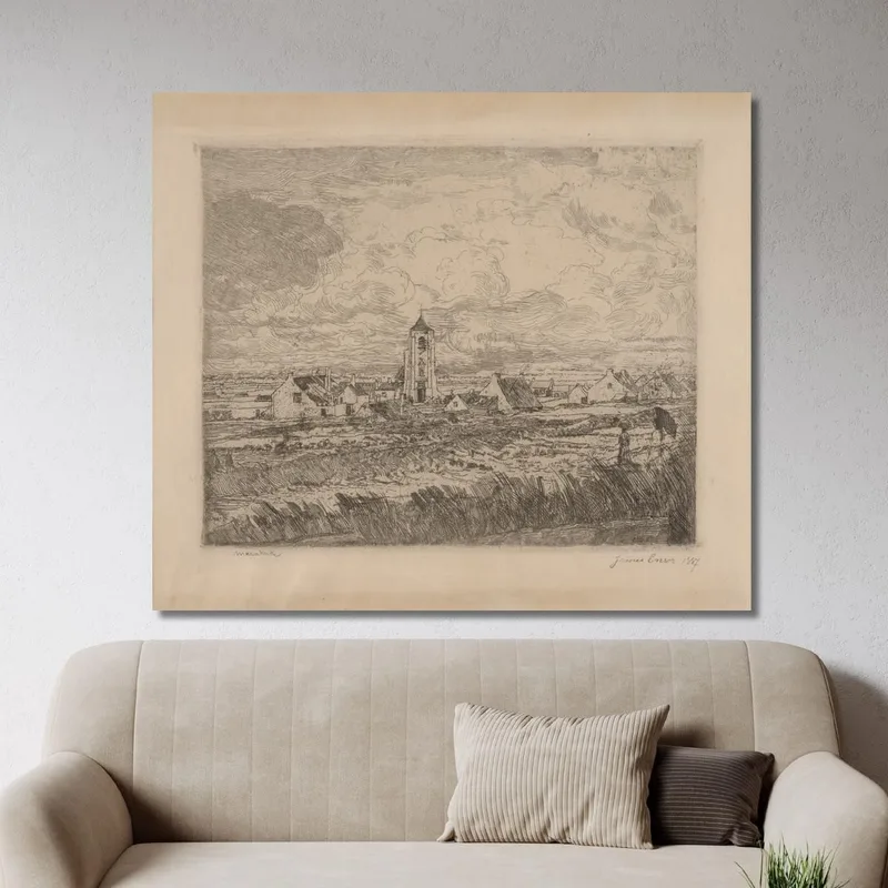 Große Ansicht Von Mariakerke James Ensor