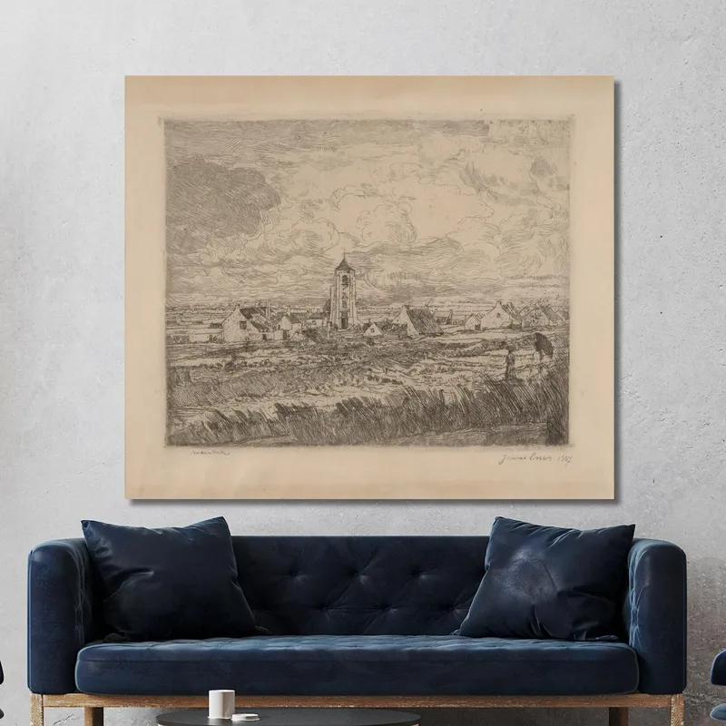 Große Ansicht Von Mariakerke James Ensor