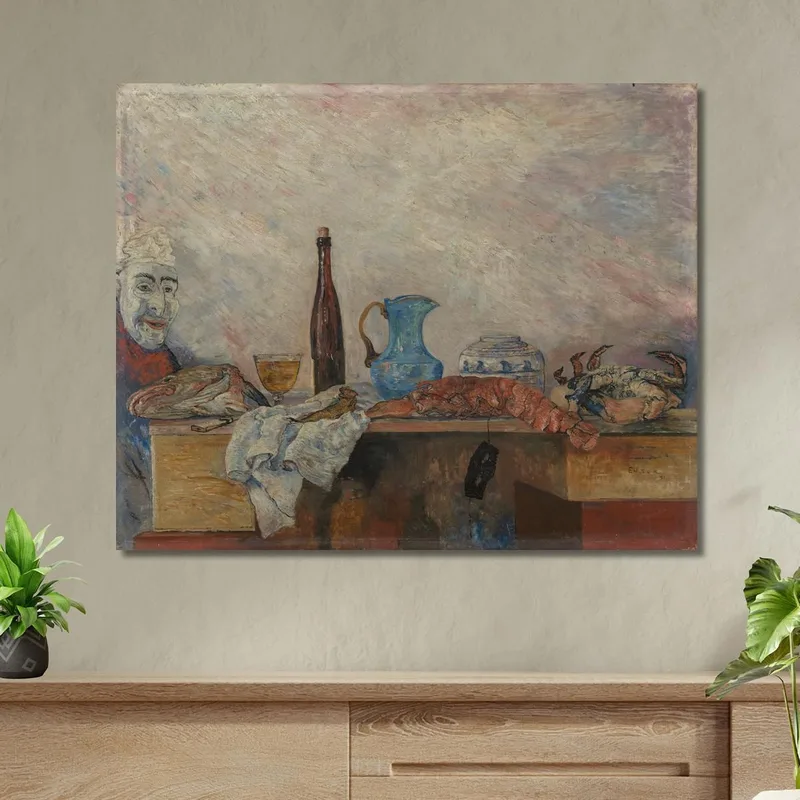 Mask And Crustaceans James Ensor