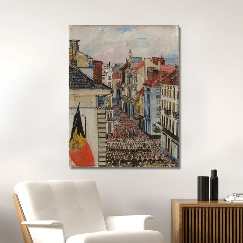Musik In Der Vlaanderenstraat James Ensor