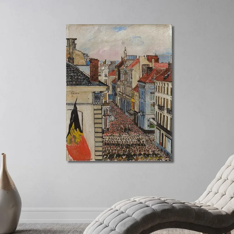 Musik In Der Vlaanderenstraat James Ensor