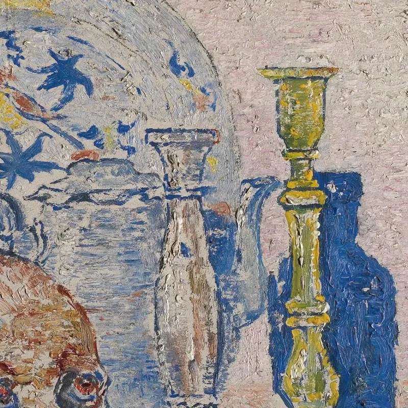 Pierrot E Scheletro In Veste Gialla James Ensor