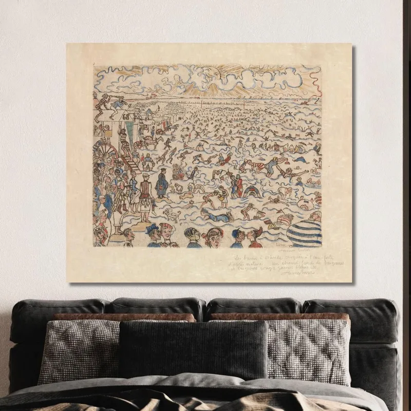 The Baths At Ostend James Ensor