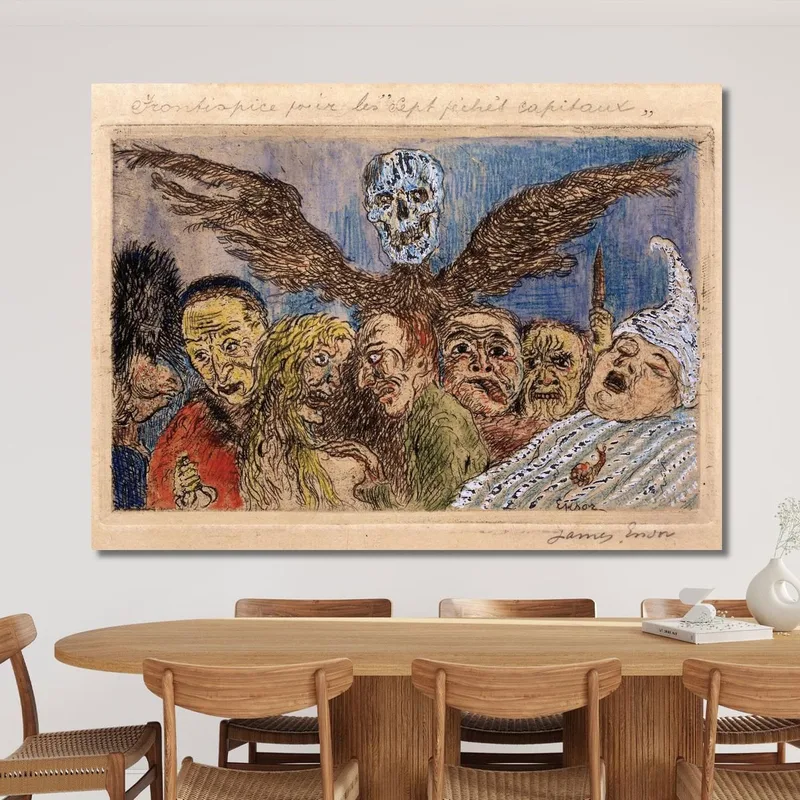 Les Péchés Capitaux Dominés Par La Mort James Ensor
