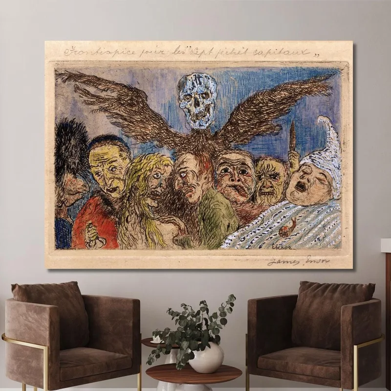 Les Péchés Capitaux Dominés Par La Mort James Ensor