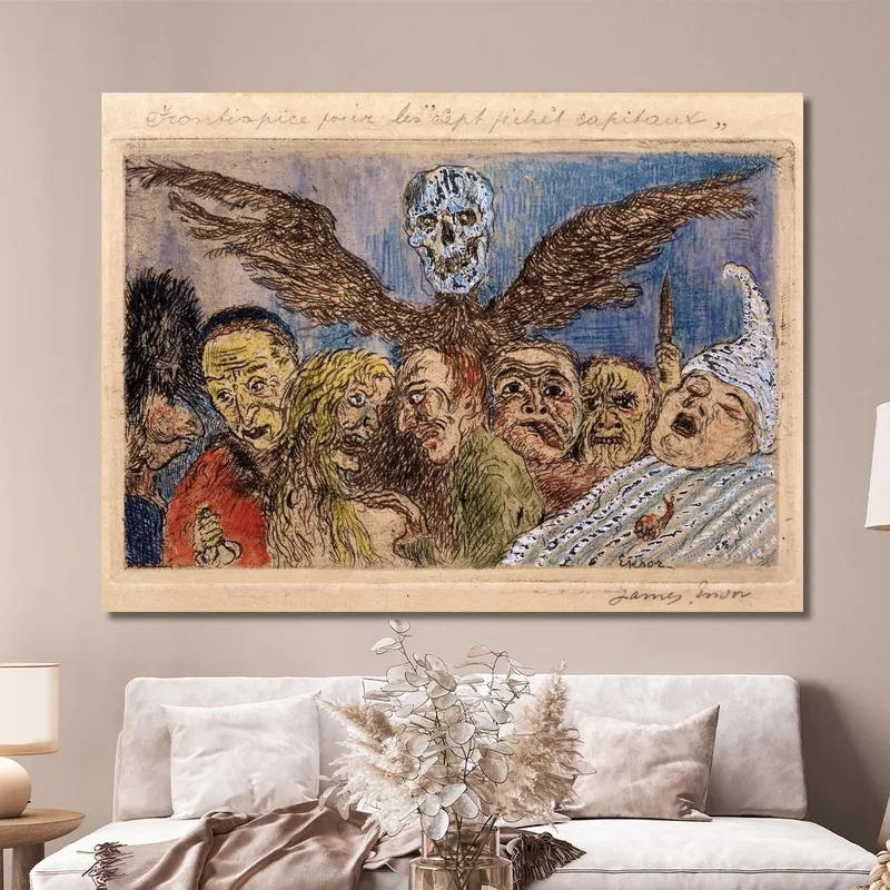 Les Péchés Capitaux Dominés Par La Mort James Ensor