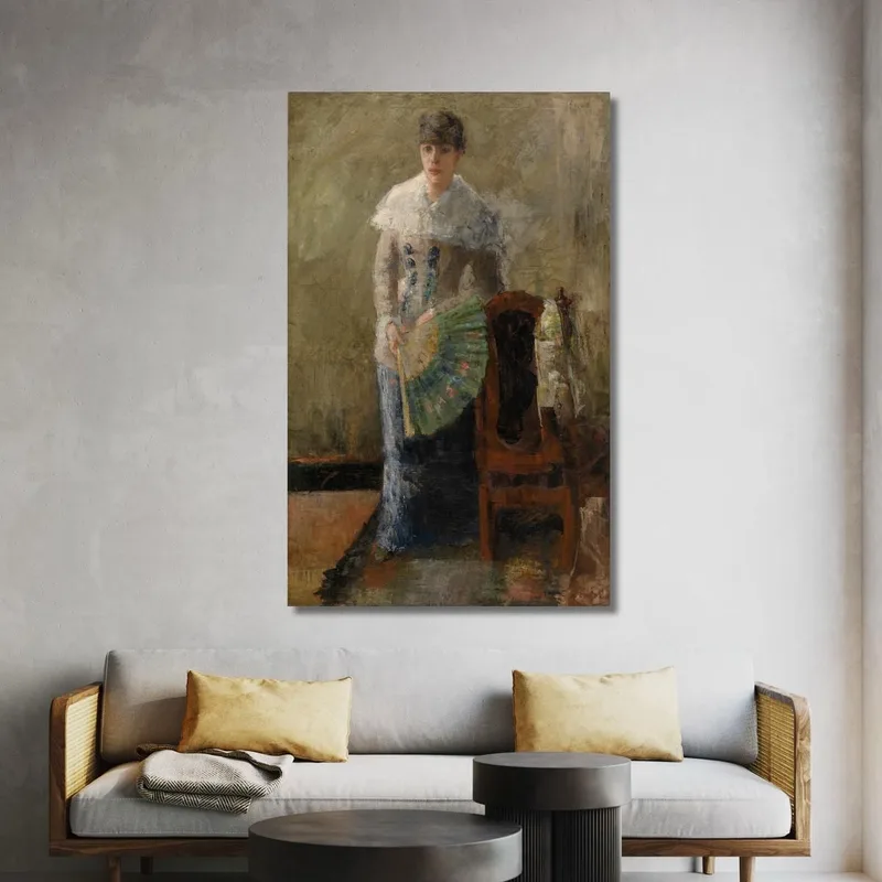 Die Dame Mit Dem Fächer James Ensor