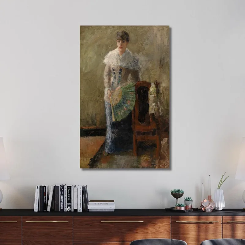 Die Dame Mit Dem Fächer James Ensor