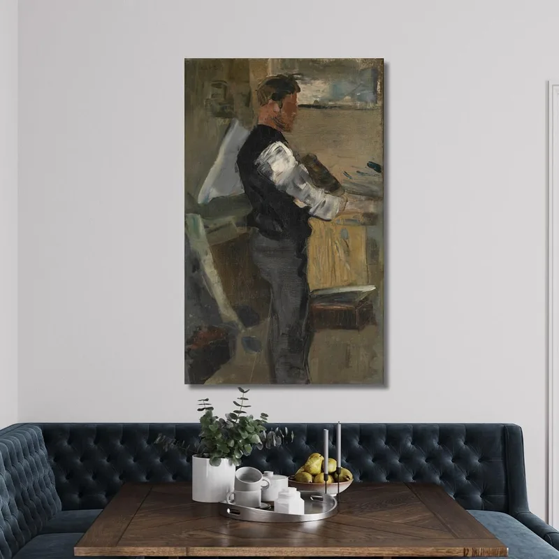 Willy Finch Dans L'Atelier James Ensor