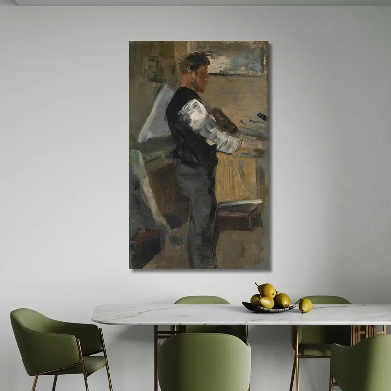 Willy Finch Dans L'Atelier James Ensor