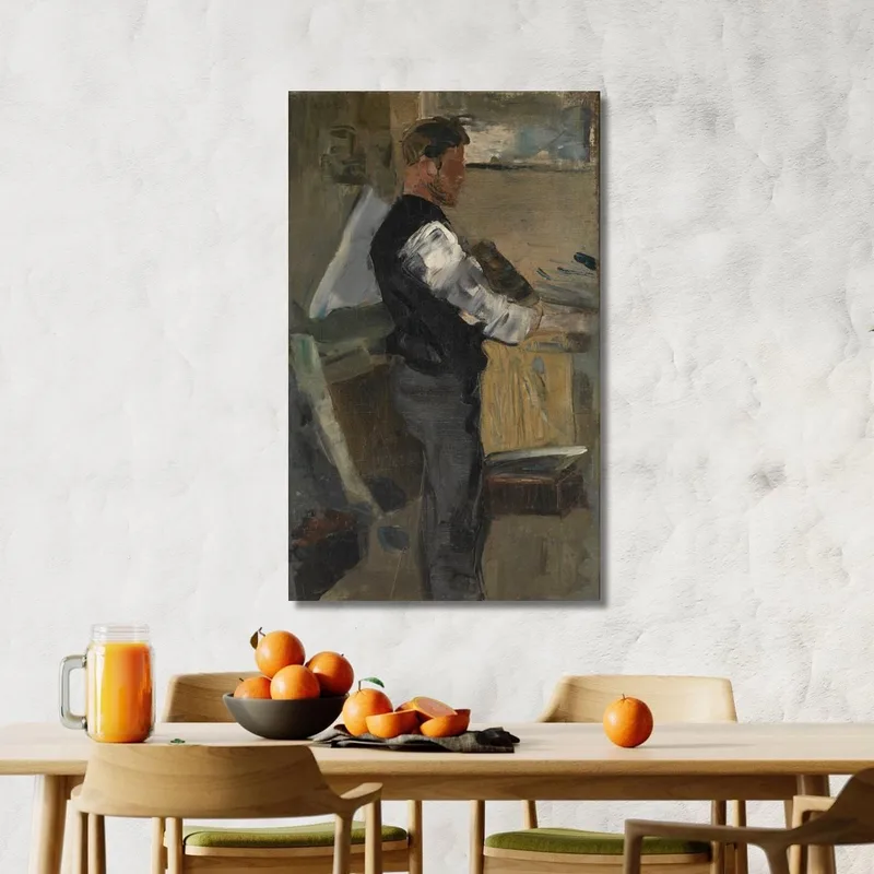 Willy Finch Dans L'Atelier James Ensor