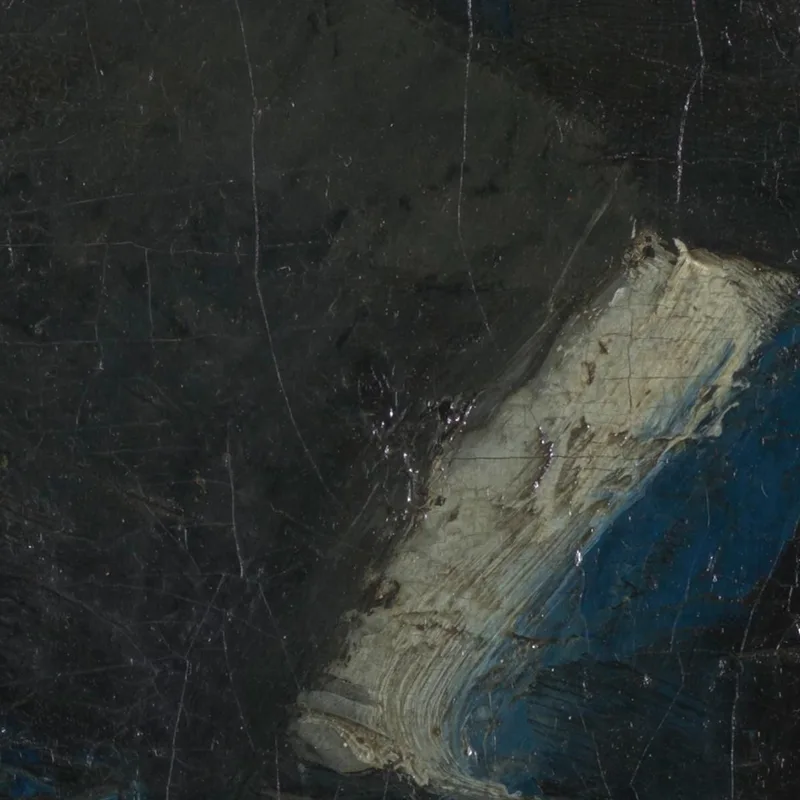 Donna Con Scialle Blu James Ensor