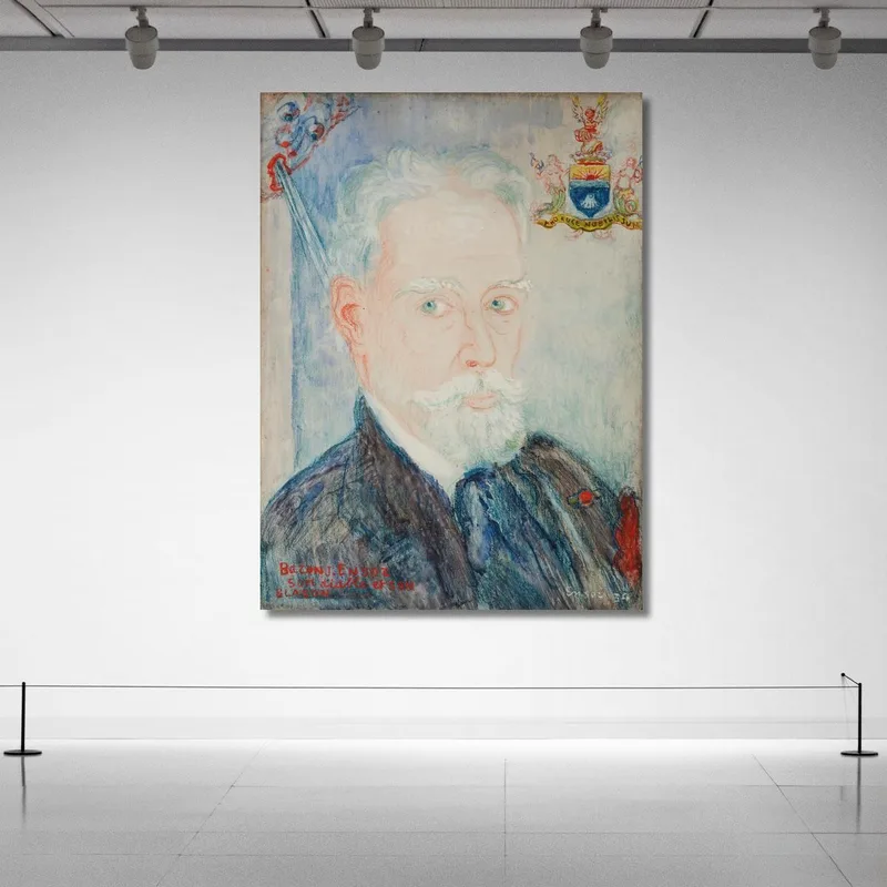 Autoritratto Del Barone James Ensor Suo Diavolo Suo Stemma James Ensor