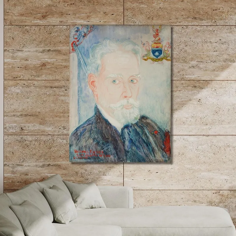 Autoritratto Del Barone James Ensor Suo Diavolo Suo Stemma James Ensor
